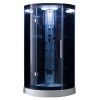 Mesa 302A-SS1-Corner 1 Person Steam Shower Blue Glass MSRP $4047.00