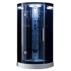Mesa 302A-SS1-Corner 1 Person Steam Shower Blue Glass MSRP $4047.00