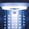 Mesa 302A-SS1-Corner 1 Person Steam Shower Blue Glass MSRP $4047.00