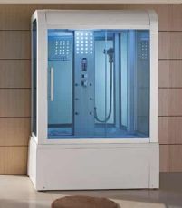 Mesa 501Yukon SSTC-White-1 Person Steam Shower Tub Combo MSRP $5785.00