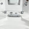 Mesa 608P SST2-Corner Blue Glass 2 Person Steam Shower Tub Combo MSRP $6735.00