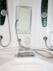 Mesa 608P SST2-Corner Blue Glass 2 Person Steam Shower Tub Combo MSRP $6735.00