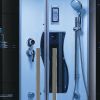 Mesa 609P SST2-Blue Glass Corner 2 Person Steam Shower Tub Combo MSRP $5985.00