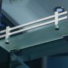 Mesa 802L (L) SS1-1 Person Steam Shower Blue Glass Left Side Design MSRP $4497.00