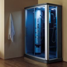 Mesa 803L-SS2- 2- Person Steam Shower Blue Glass MSRP $4944.00
