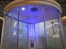 Mesa 9090K-SS1-Corner 1 Person Steam Shower Clear Glass MSRP $3894.00