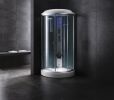 Mesa 9090K-SS1-Corner 1 Person Steam Shower Clear Glass MSRP $3894.00