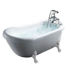 Mesa Malibu BT-062 Free Standing Whirlpool Clawfoot Bathtub MSRP $4485